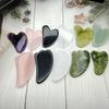 Rose Quartz Double-Headed Jade Roller and Scraping Massager for Face and Eyes