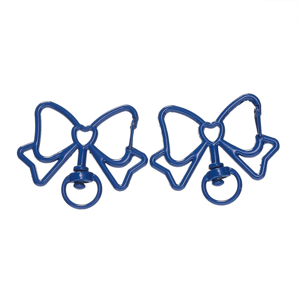 5pcs/lot Colorful Butterfly Shape Lobster Clasps Swivel Keychain Alloy Metal Key Hooks For Jewelry Making Supplies Crafts