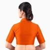 Women’s Solid Collar Neck Readymade Saree Blouse | Front Open Non Padded | Half Sleeve Art Silk Blouse