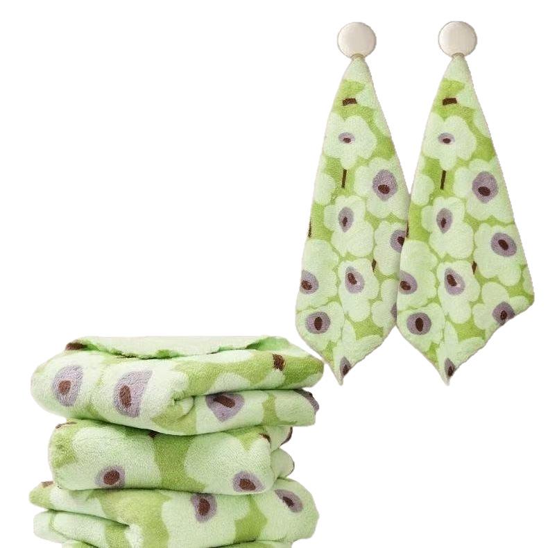 Macaron Color Series Soft & Absorbent Coral Fleece Towel for Home, Kitchen, Bedroom, Living Room & Hotel