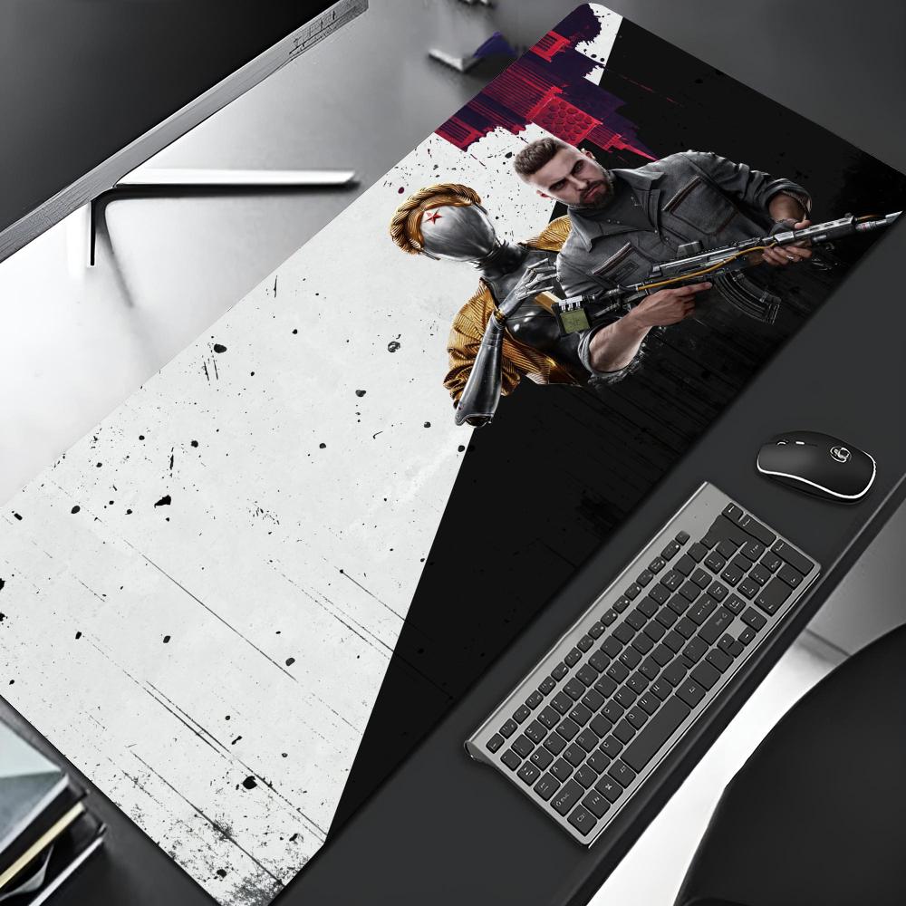 A-Atomic Hearts Games Mouse Pad Edge Big Safely Gaming Locking Computer Gamer Large Rubber Art Mousepad Laptop Desk Mat