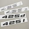 3D ABS Car Letters Logo 425i 425d Badge Emblem Sticker Rear Trunk Decals For BMW 4 Series 425i 425d Tail Marking Accessories