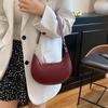 Summer new beautiful high-end texture temperament solid color handbag urban commuter shoulder bag