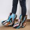 Women's Mid-calf Large Size Thick Sole Winter Warm Fur Fur Snow Boots Padded Lined Ankle Boots Non-slip Hiking Sports Cotton Boots