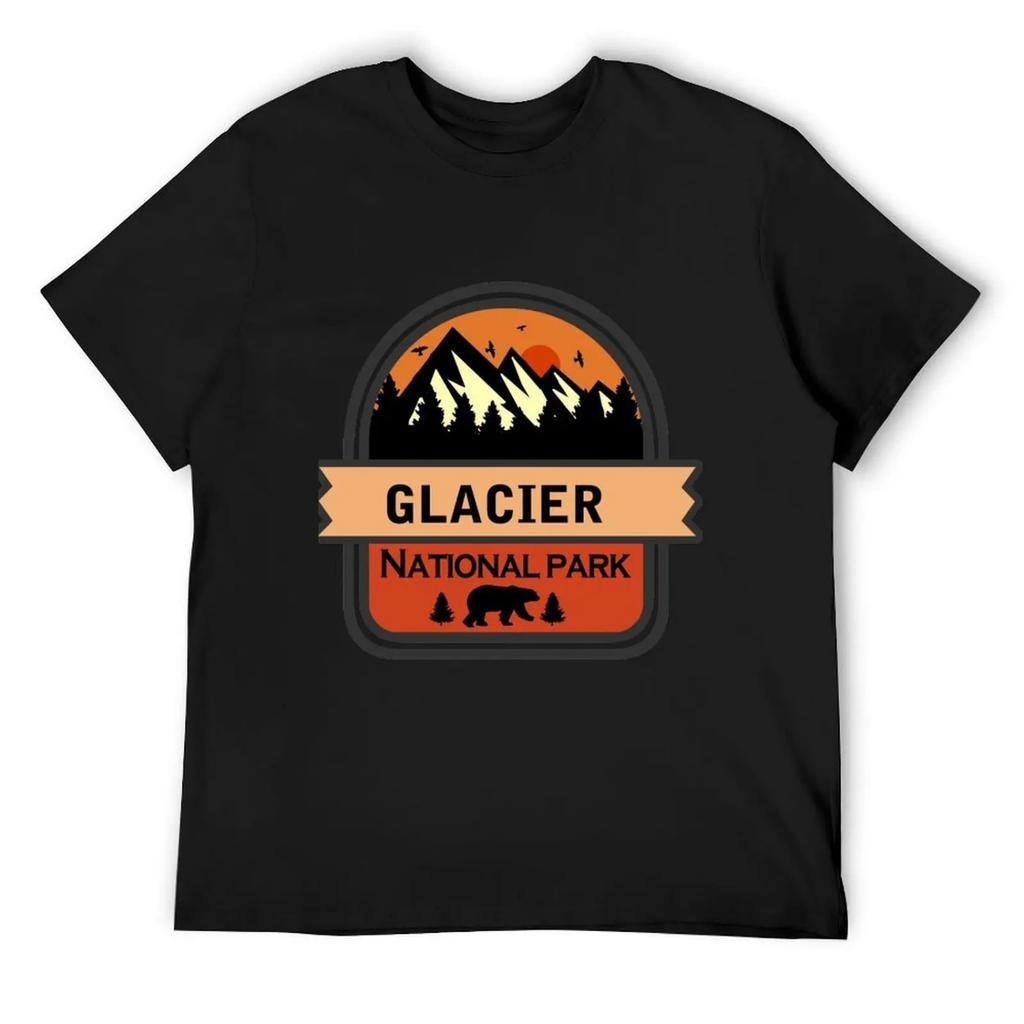 Glacier national park T-Shirt Personalized t-shirt custom t-shirts anime stuff shirts graphic tee t shirt for men