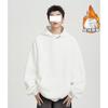 Heavy Button Hooded Sweater Men's Spring and Autumn Velvet Trendy Brand Loose Casual Solid Color Versatile American Hoodie Jacket