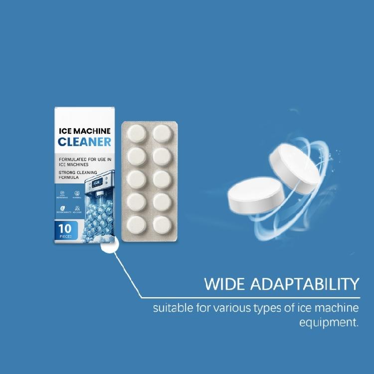 10pcs Ice Machine Descaling Tablets Professional Strength Ice Maker Cleaner For Spotlessly Interior And Clean Ice Making