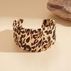 Autumn and Winter Artificial Leather Leopard Print Zebra Pattern Open Bracelet Retro Niche Jewelry
