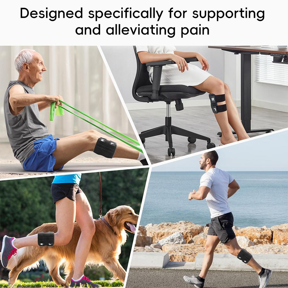 1PC Adjustable Sports Knee Pads With Pressurized Steel Plates Outdoor Cycling Climbing Shock Absorption Pressure Reduction Protective Gear