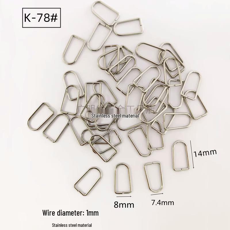 Spring Stainless Steel Snap Hook: Wire Clip Buckle, Elastic Snap Ring, U-Shape/C-Shape Retaining Ring
