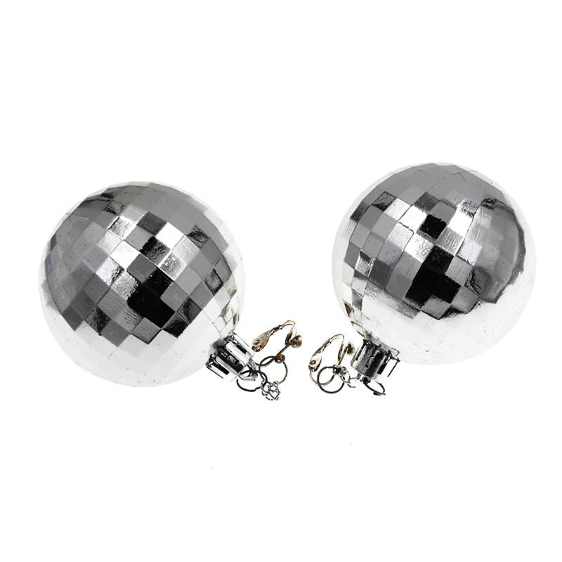 European Fashion Punk Disco Ball Christmas Earrings - Shiny Laser Design
