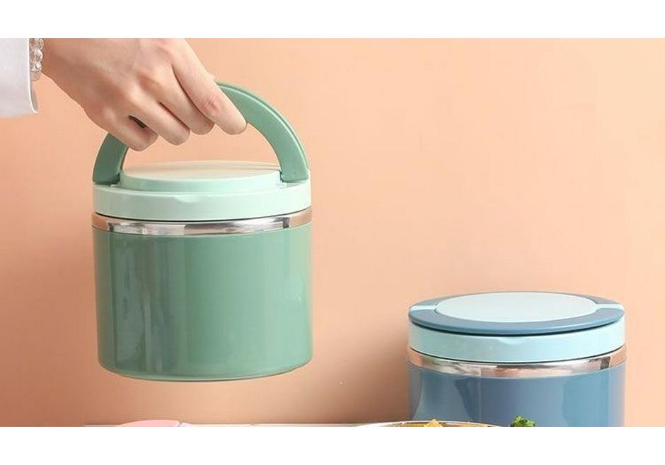 Multi-layer Insulated Stainless Steel Bento Lunch Box with Lid for Students & Office Workers