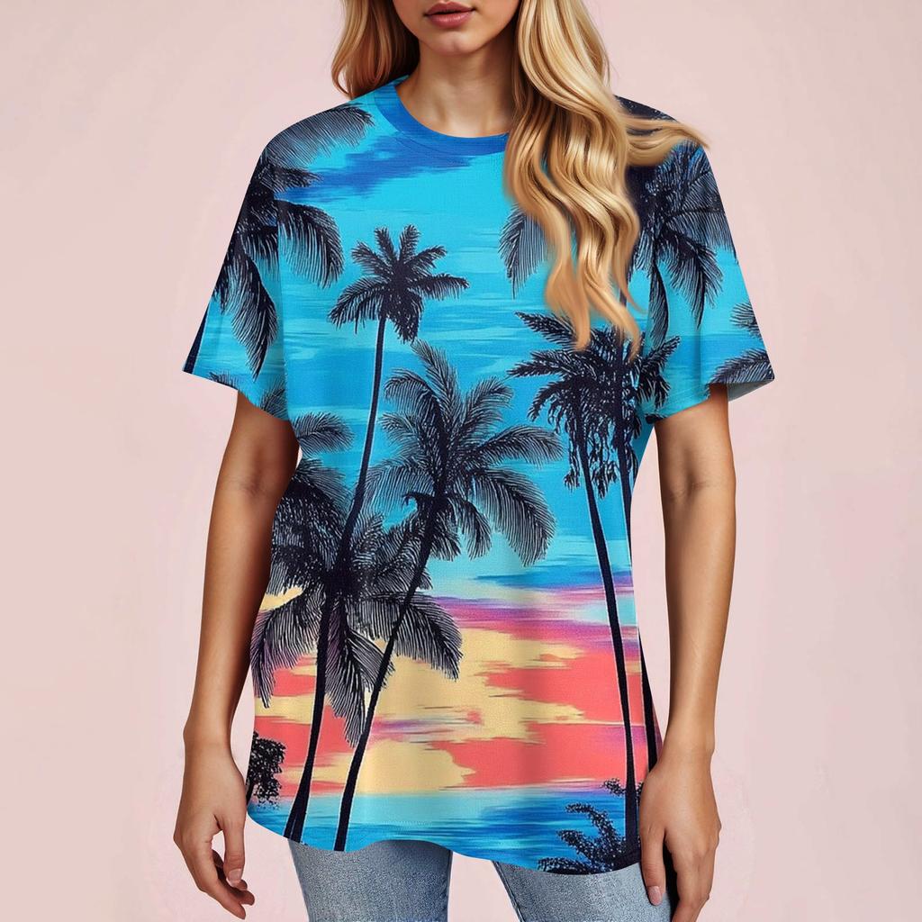 Modisches, lässiges Pullover-Oberteil mit kurzen Ärmeln und Rundhalsausschnitt für Damen