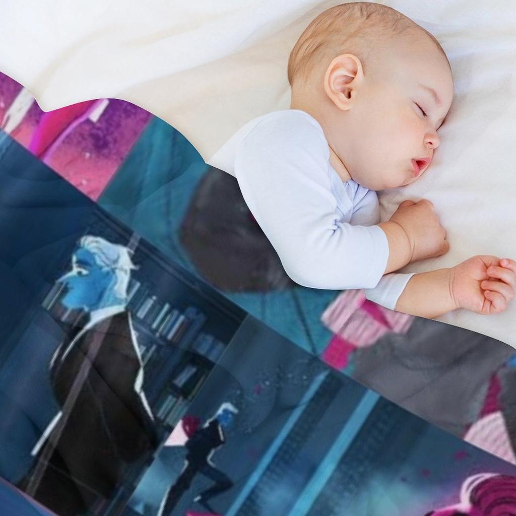 Lore Olympus Persephone and Hades Collage Webtoon Art Throw Blanket Softest blankets and throws Decorative Throw anime Blankets