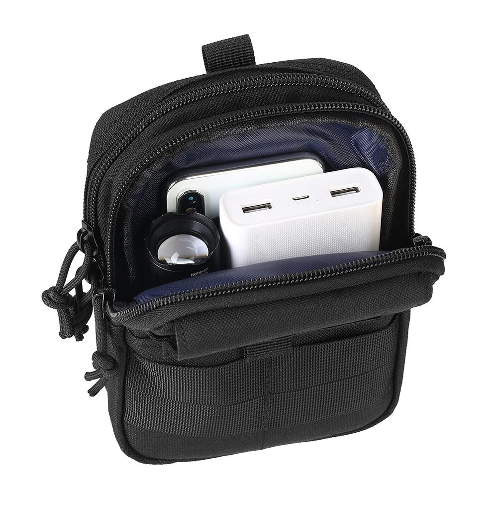 LefRight Multi-Purpose MOLLE Cell Phone Belt Pouch, Military Style Waist Bag for Men and Women