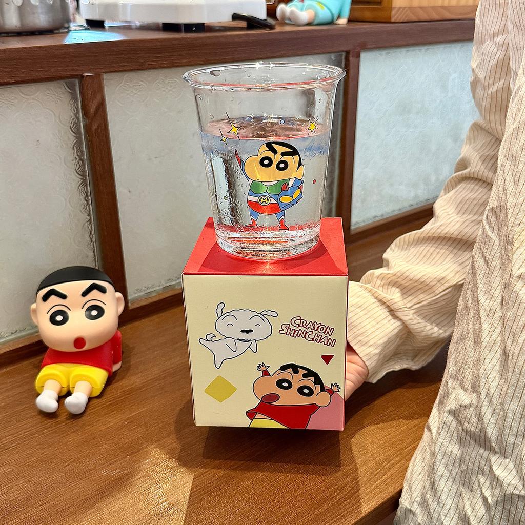 Glass Cup High Value Water Cup Household Couple Coffee Flower Tea Cup Office Milk Cup