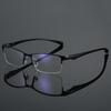 Men's Business Half Frame Myopia Glasses Retro Classic Square Frame Anti Blue Light Near Sight Eyeglasses Finished Eyewear