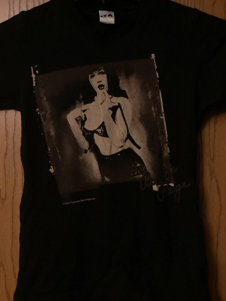 Bettie Page - Ladies Black Shirt - S - ITA (Brand)