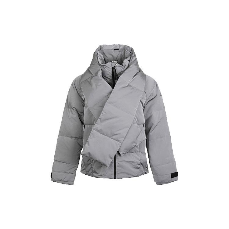(WMNS) adidas Glam On Puff Jacket Asia Sizing Grey Women s FT2534 S