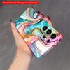 2DFlat Samsung Phone Case Fluid Pastel Floral Art Phone Case Applicable To Galaxy S22 S23 S24 S25ULTRA S26 A12 A13 A14 A15 A16  A34 A35 A54 A55