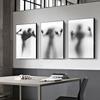 Modern Fashion Abstract Art Printing Canvas Painting Hazy Figure Poster Living Room Corridor Home Decoration Painting Wall No Frame