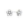 VINTAGE HOLLYWOOD Texture Pearl Flower Earrings_VH249OEA010M