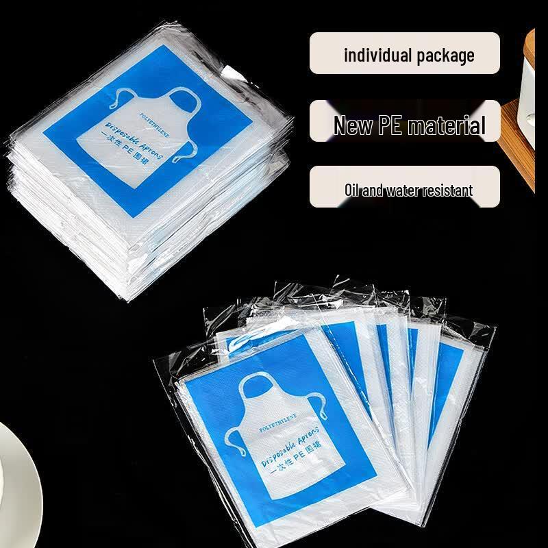 JIAQILI Disposable Transparent PE Aprons