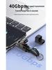 Cross-Border 4-in-1 Super Fast Charging Keychain Cable for Huawei & Apple with Zinc Alloy Logo