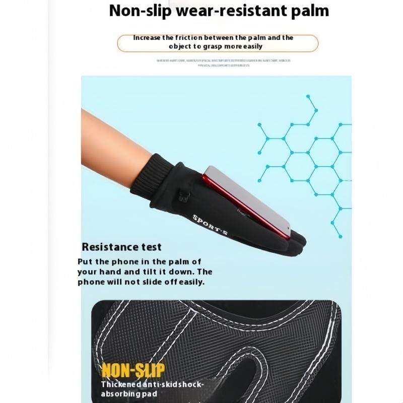 Polar Fleece Winter Gloves for Men and Women, Windproof and Touch Screen Sports Flip Gloves for Outdoor Riding