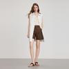 Elle Fashion Simple Versatile Elegant Denim Sleeveless Dress Women dress White EL51359