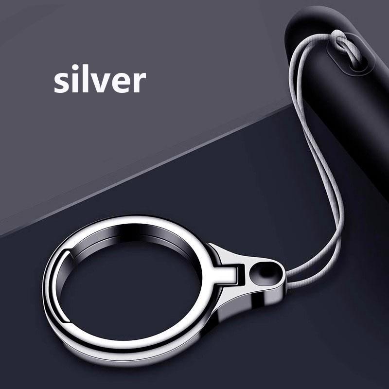 

Ремешок для сотового телефона для iPhone 16, простой держатель для сотового телефона для iPhone 16Pro, держатель 2-в-1, ремешок для сотового телефона, металлические подставки для сотовых телефонов серебряный