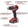 Einhell professional perceuse visseuse à percussion sans fil tp-cd 18/50 li-i bl pxc (18v) livré avec 2 batteries et chargeur