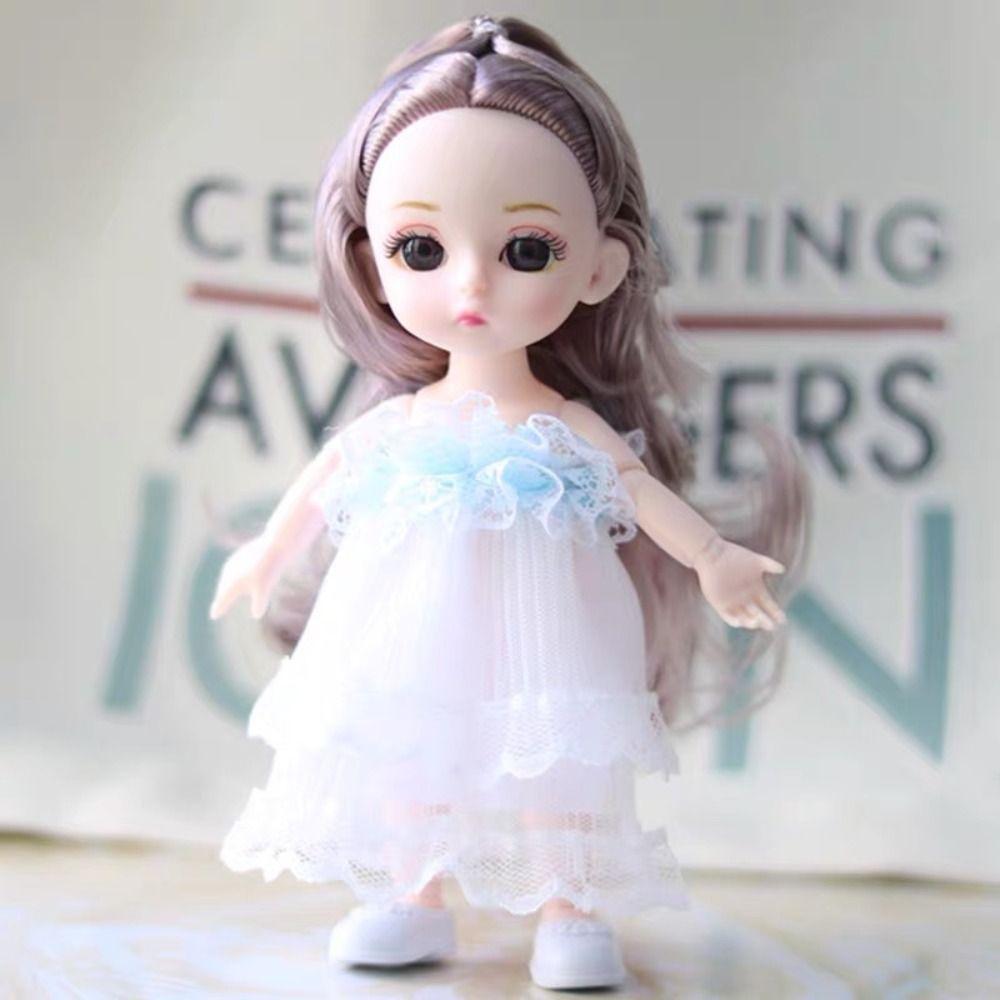 13 Movable Joints BJD Doll with Clothes 1/12 BJD Movable Joints Mini Girl Doll  Girl Gift