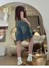 High-Waisted Wide-Leg Plus Size Denim Shorts: Slimming & Loose Fit for Petite, Hot Girl Style.