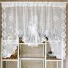Charm Butterfly Lace Drape for Small Window in Any Room Polyester Curtain Swag & Tiers with No Harmfuls Coating