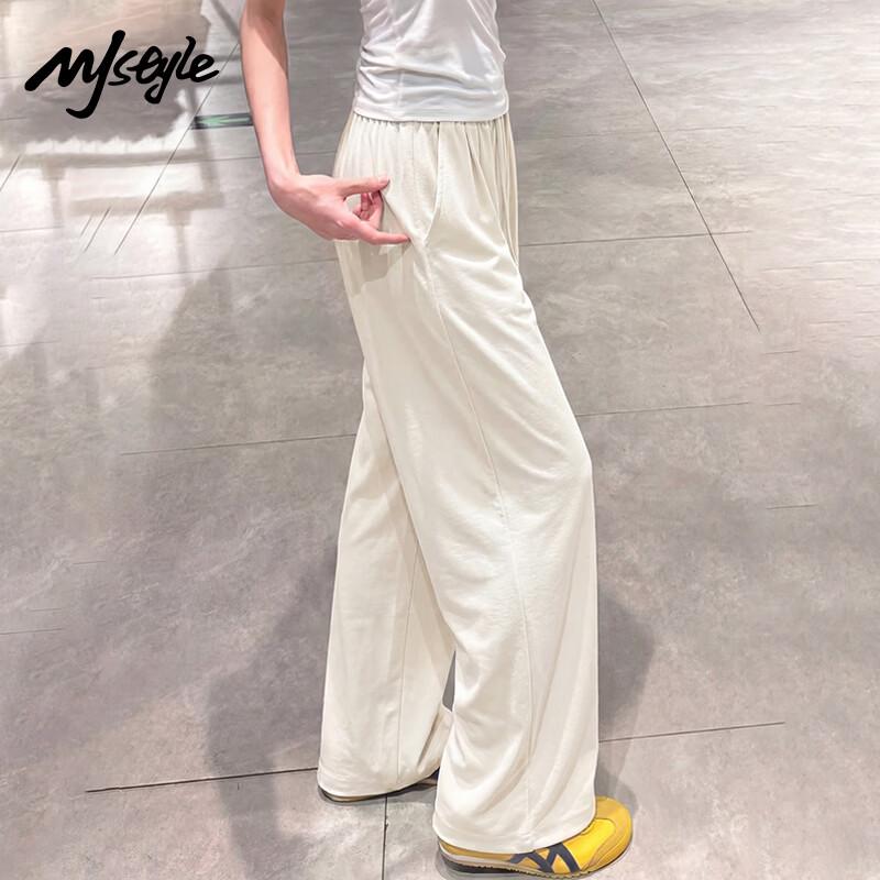 MJ Style Casual Wide-Leg Pants L