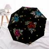 1pc Floral PatternAutomatic Open/close Folding Umbrella, Compact Portable Travel Umbrella, Perfect Birthday/Holiday, Cute Umbrella y048