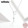 WOSTU Design 925 Sterling Silver Náhrdelníky s přívěskem Key to Your Heart pro milovníky dárků pro ženy
