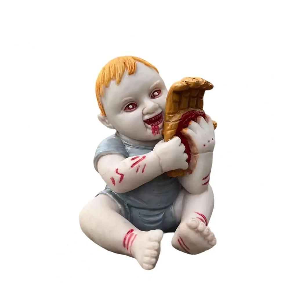 

Spooky Haunted House Ghost Baby Decor Scary Ghost Baby Doll Figurine Gift серый