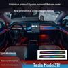Вращающаяся подсветка салона Tesla Model 3/Y с лазерной гравировкой и 128 цветами