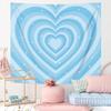 Cute Pink Heart Print Pattern Tapestry Home Bedroom Home Living Room Dormitory Wall Decor Background Cloth Tapestry