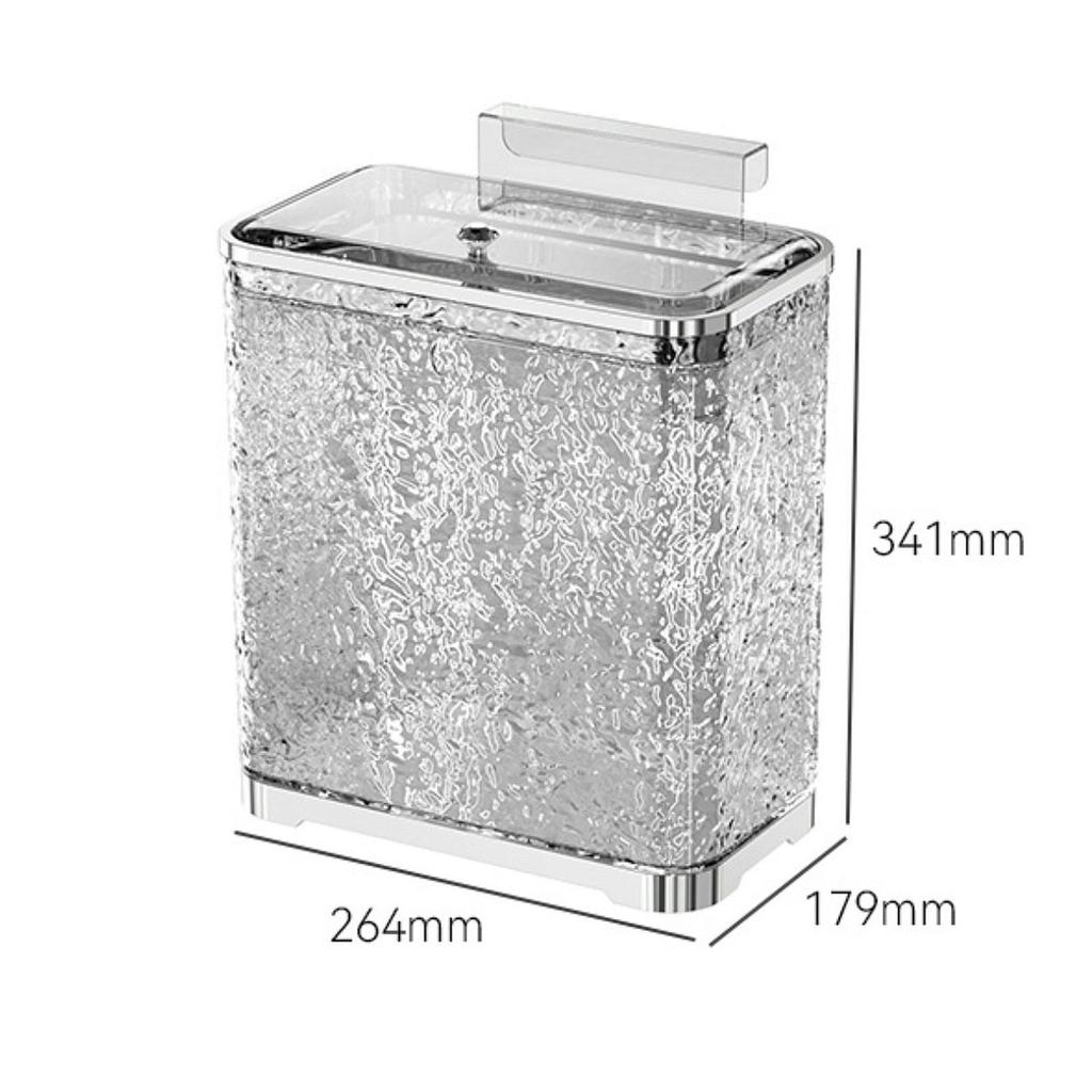 Küchen-Hänge-Mülleimer mit Deckel, versiegelter Aufbewahrungsbehälter, tragbarer Komposteimer für Schranktür, Küche, Schlafzimmer, Schrank, Badezimmer