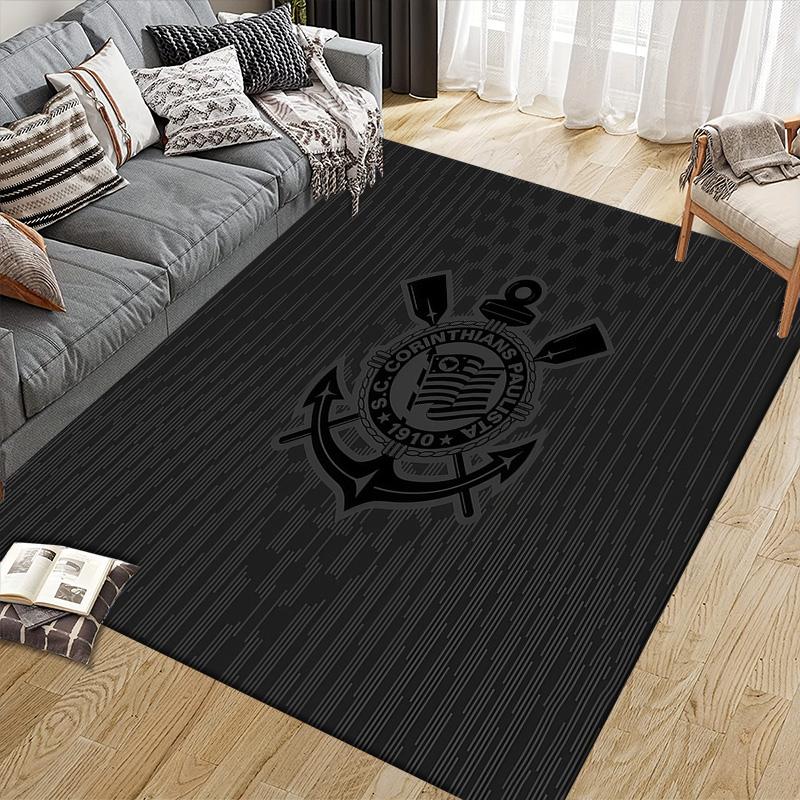 Cardiff City FC Flannel Pattern Square Carpet,Area Rug,Carpet Rug for Living Room Bedroom Sofa Playroom Decor,Non-slip Floor Mat