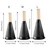 Wooden Handle Cheese Grater Stainless Steel Garlic Grinder Black Conical Vegetable Grater  Home