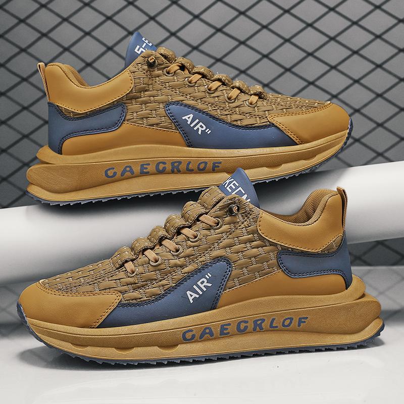 

Високоякісні кросівки для чоловіків Дихаючі спортивні кросівки Високі зручні м’які повсякденні кросівки Tenis Masculino 44 хакі