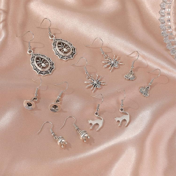 Ghost Skull Halloween Costume Accessories Hip Hop Ear Piercing Jewelry for Women