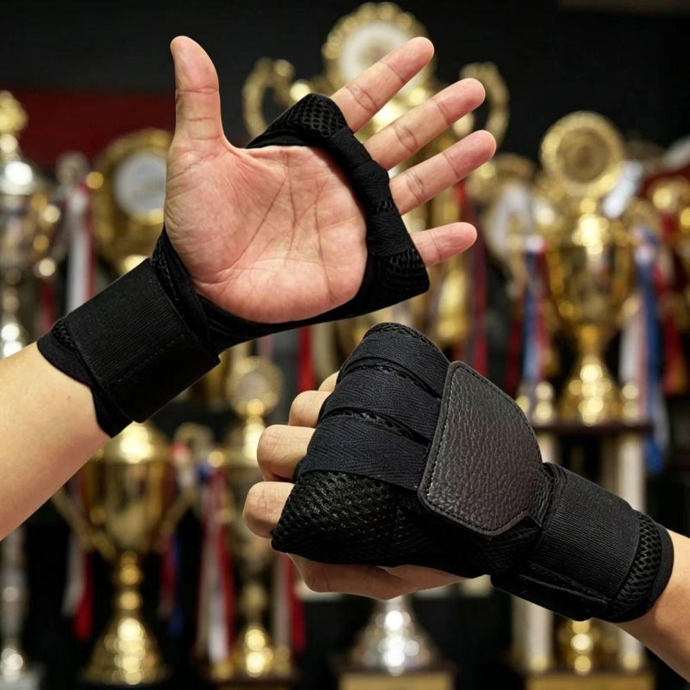 Quick Strap Muay Thai Gloves Half Finger Boxing Training Gloves Workout Boxing Gloves Gym Home