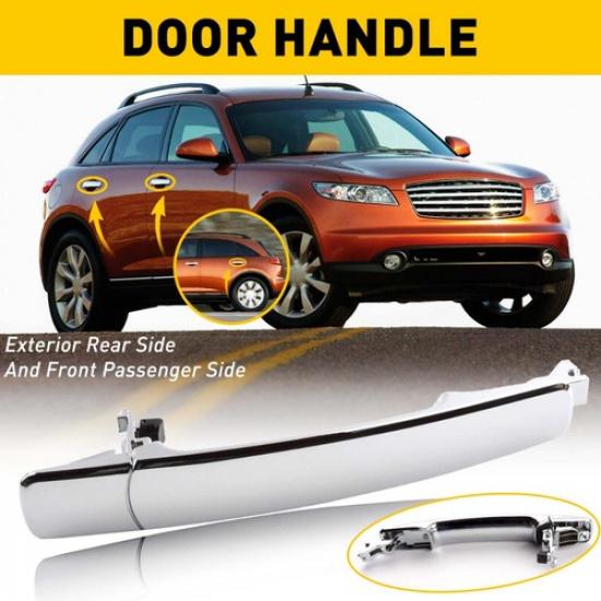 Door Handle FX35 INFINITI For Side FX45 Chrome Front Driver Outside Durable