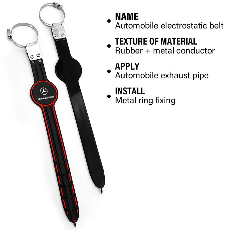 1Pcs Car Anti-static Belt Grounding Car Safety Driving Tools Exhaust Pipe For Mercedes-Benz AMG C500 C200 C300 A B C E GLA CLA GLK GL ML GLE W204 W211