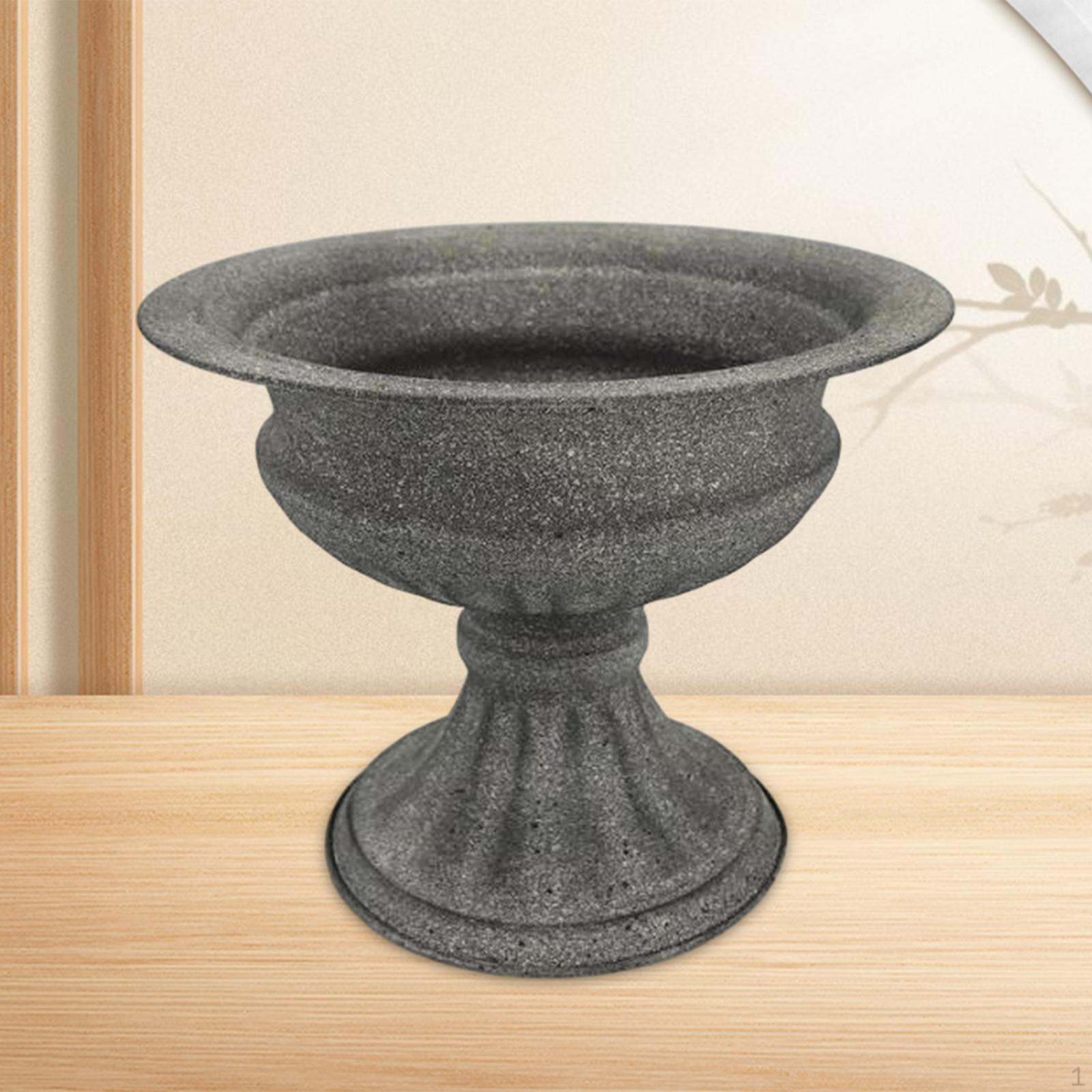 

Flower Arranging Vase Metal Pot European Style Collection Container for Holidays Table gray